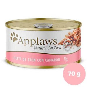 LATA APPLAWS GATO FILETE DE ATUN-CAMARON CON CALDITO 70GR