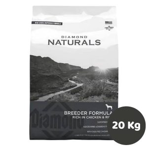 NATURALS BREEDER PERRO ADULTO Y CACHORROS QUE TRAB. RAZA GRANDE SABOR POLLO ARROZ 20KG