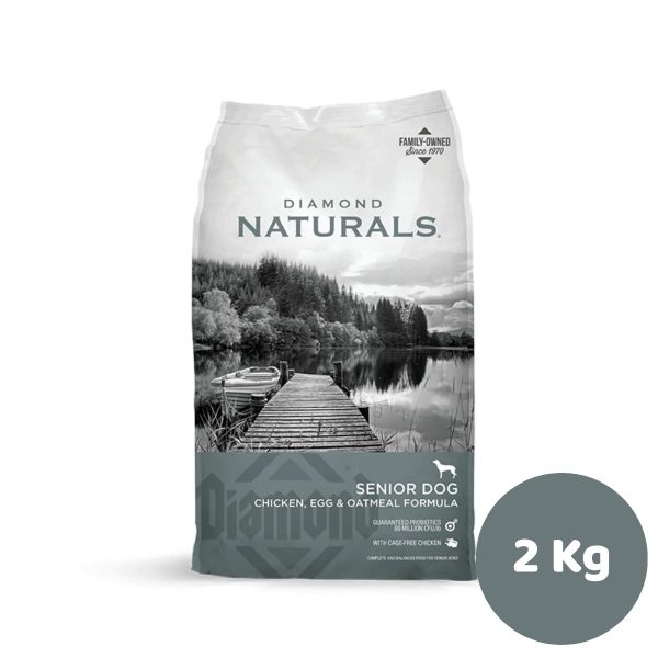 NATURALS DOG SENIOR 2KG PERRO ADULTO MAYOR POLLO
