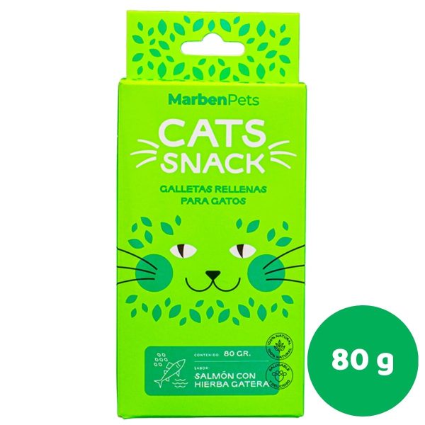 GALLETAS GATO HIEBA GATERA CON SALMON 80GR
