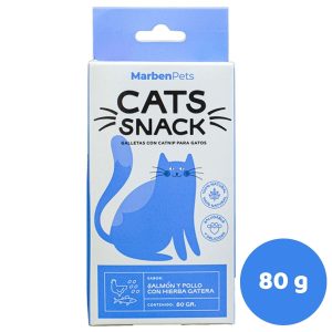 GALLETAS GATOS  HIEBAS SALMON Y POLLO 80GR