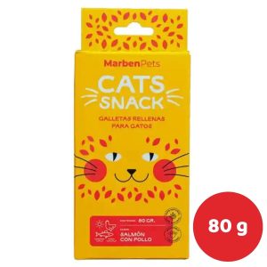 GALLETAS GATO RELLENAS SALMON CON POLLO 80GR