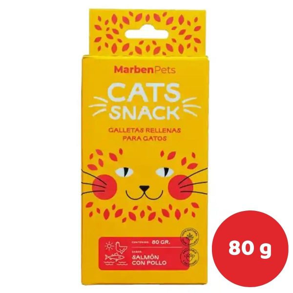 GALLETAS GATO RELLENAS SALMON CON POLLO 80GR