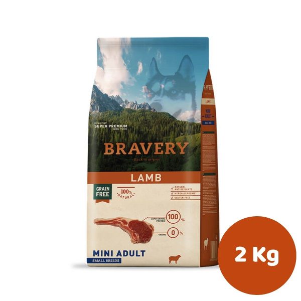 BRAVERY LAMB MINI ADULT SMALL BREEDS 2KG (MINI ADULTO,CORDERO9