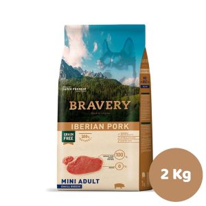 BRAVERY IBERIAN PORK MINI ADULT SMALL BREEDS 2KG (ADULTO,CERDO)
