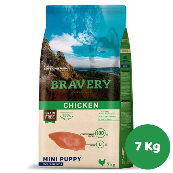 BRAVERY CHICKEN MINI PUPPY SMALL BREEDS 7 KG (PEQUEÑO CACHORRO, POLLO)