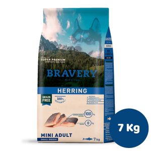 BRAVERY HERRING MINI ADULT SMALL BREEDS 7KG (MINI ADULTO,PESCADO)