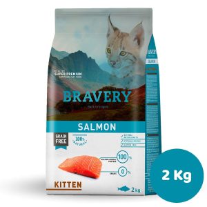BRAVERY SALMON KITTEN 2KG (GATO CACHORRO,SALMON)