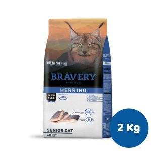 BRAVERY HERRING SENIOR CAT 2KG (GATO ANCIANO,PESCADO)