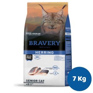 BRAVERY HERRING SENIOR CAT 7KG (GATO ANCIANO,PESCADO)