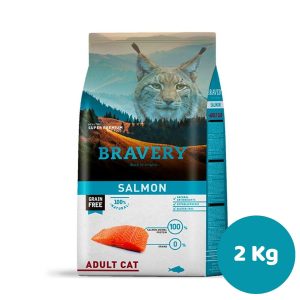 BRAVERY SALMON ADULT CAT 2KG (GATO ADULTO, SALMON)