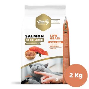 AMITY SP LOW GRAIN SALMON ADULT CAT STERILIZED 2KG GATO