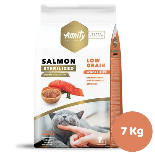 AMITY SP LOW GRAIN SALMON ADULT CAT STERILIZED 7KG GATO
