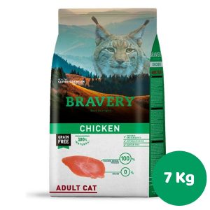 BRAVERY CHIKEN ADULT CAT 7KG (GATO ADULTO,POLLO)